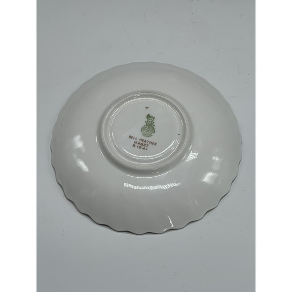 Royal Doulton Bell Heather Saucer Plate Bone China Floral Vintage S2 - Picture 3 of 6